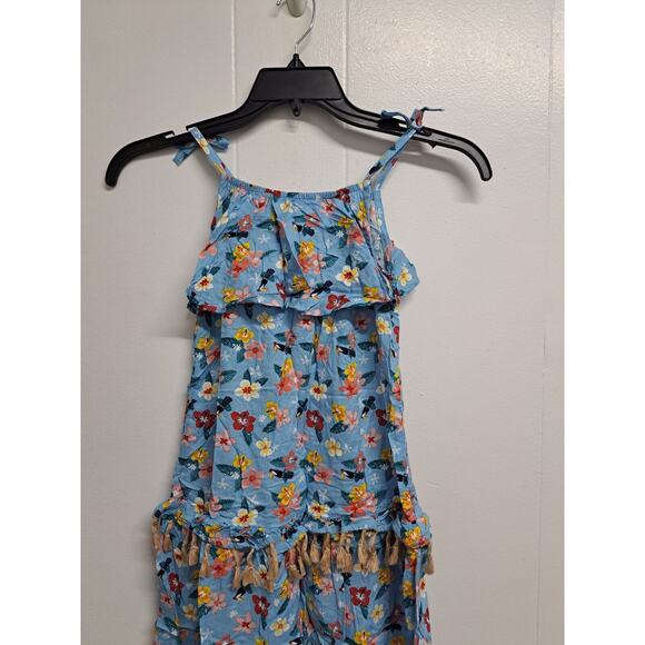 Kinderkind Little Girls Sleeveless Hibiscus Dress Size 7 - Picture 4 of 10